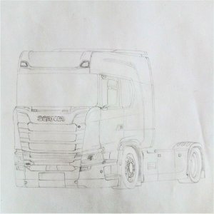 Scania s730, r730 Topline чертеж кабины