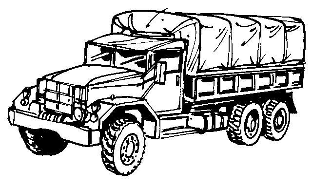 Раскраска военные машины