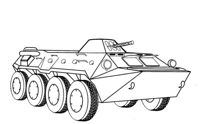 БТР 80 танк раскраска