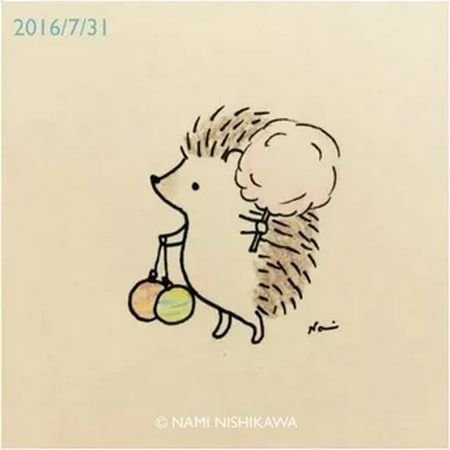 Милые ежики иллюстрации