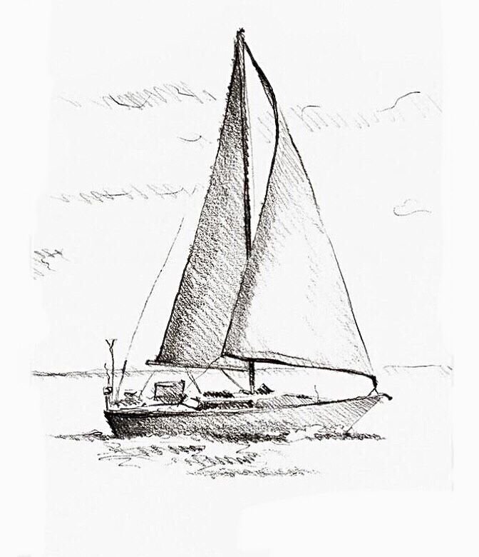 Парусник рисунок