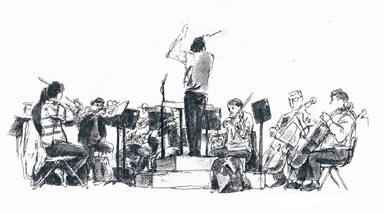 Зарисовка оркестра