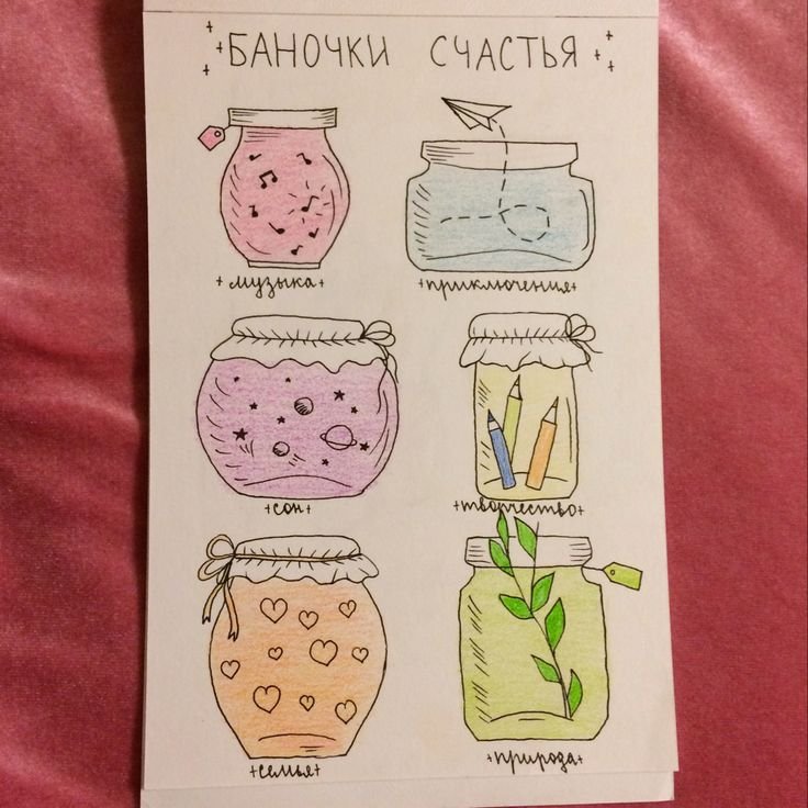 Баночки счастья для личного дневника