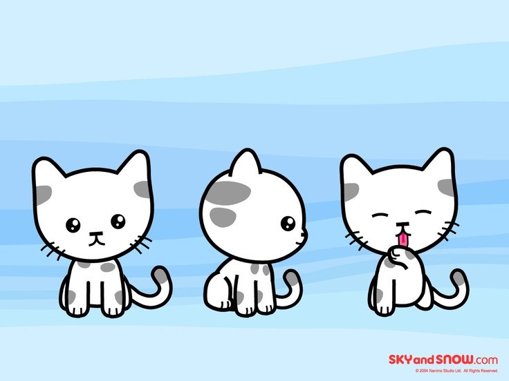 Котик рисунок
