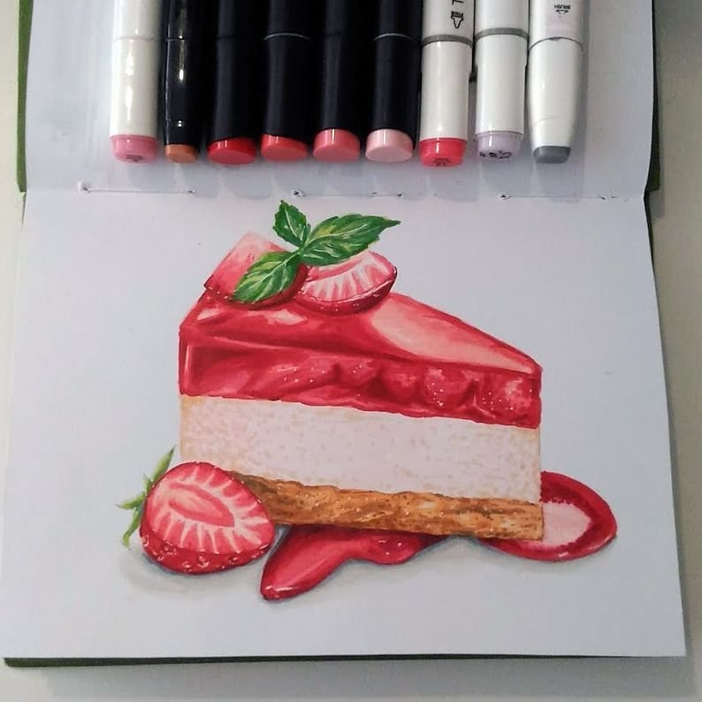 Рисунки маркерами