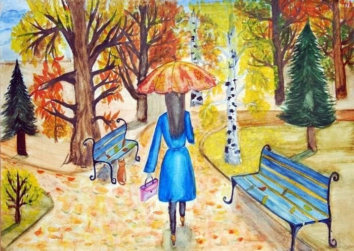 Рисунок на тему осень