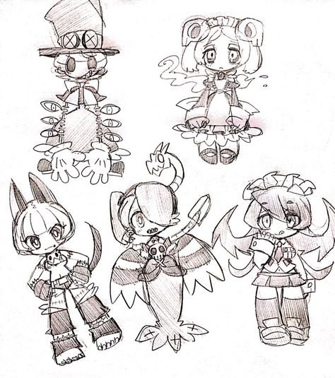 Skullgirls Пикок черно белый