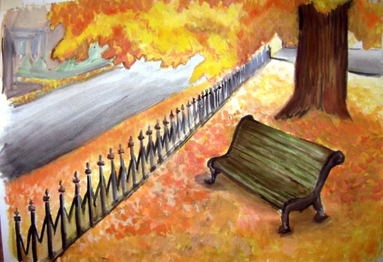 Рисунок на тему осень