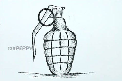 Граната нарисовать