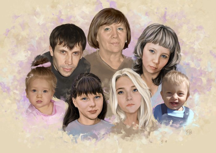 Современный семейный портрет