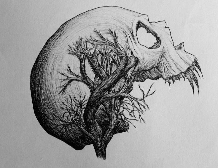 Страшные рисунки карандашом