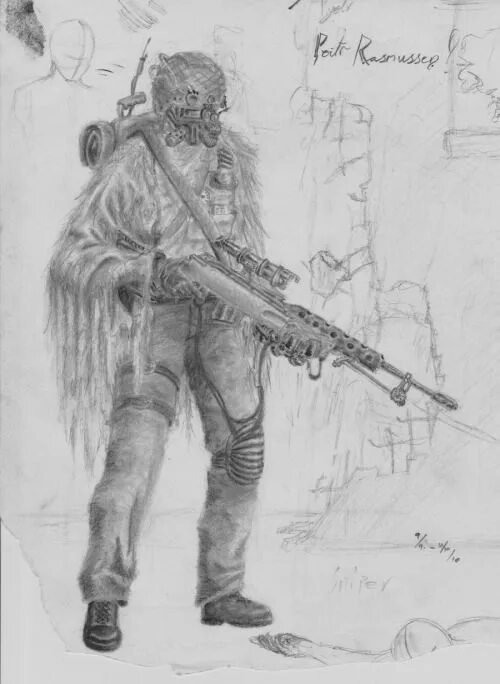 Нарисовать снайпера