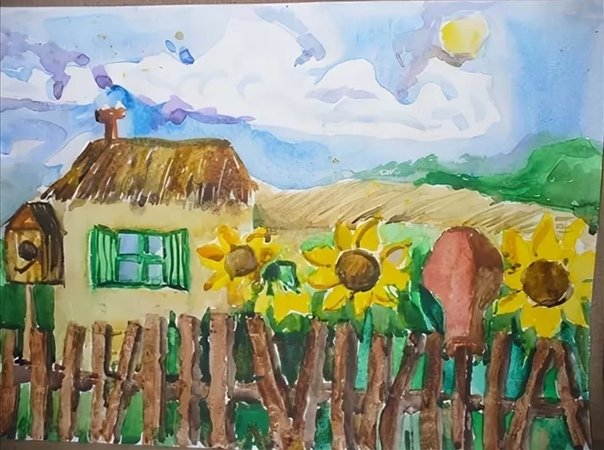 Рисунок на кубанскую тематику