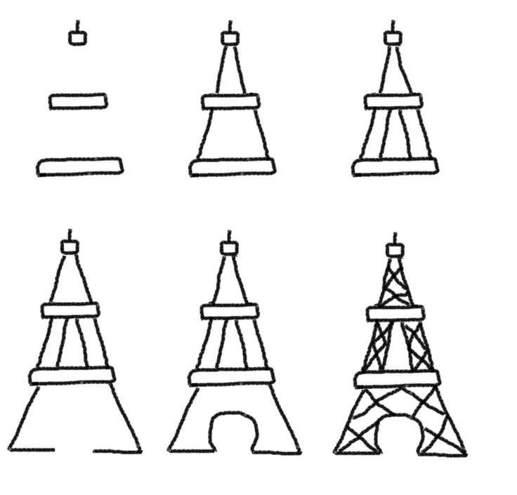 Башня рисунок корандаш