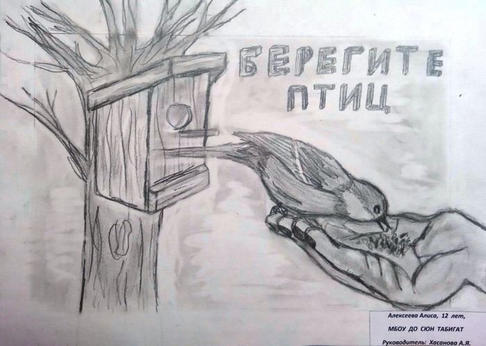 Плакат Защитим птиц