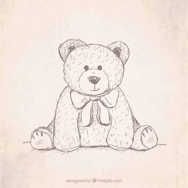 Медведь рисунок карандашом