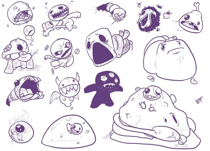 The Binding of Isaac раскраска