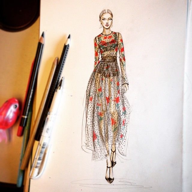 Рисунки модельеров