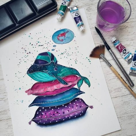 Акварельные скетчи