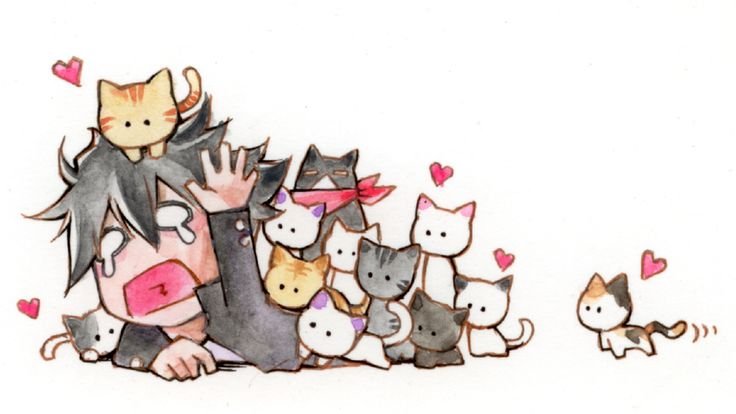 Рисунки милых котиков