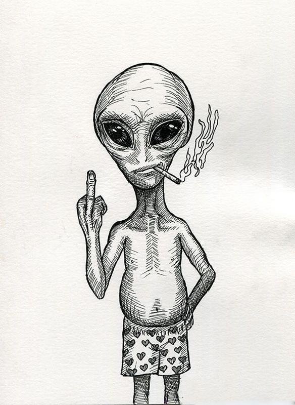 Инопланетянин рисунок