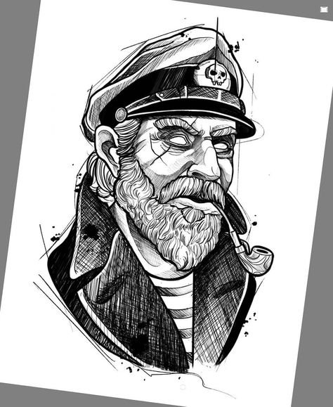 Эскиз моряк