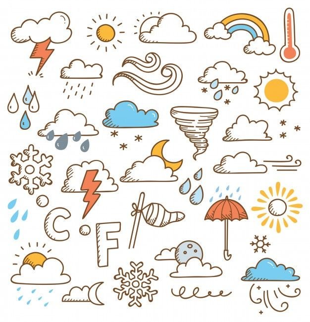 Weather Doodles to Print