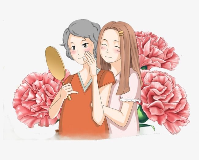 Мама и дочка рисунок