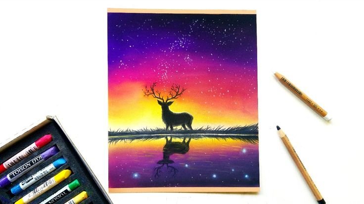 Рисунки из пастели