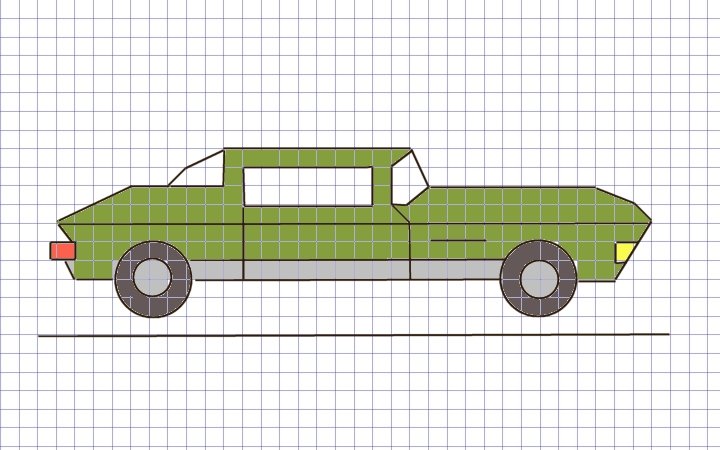 Машинки в клеточку