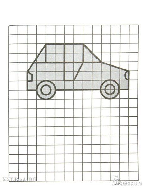 Рисунки по клеточкам в тетради
