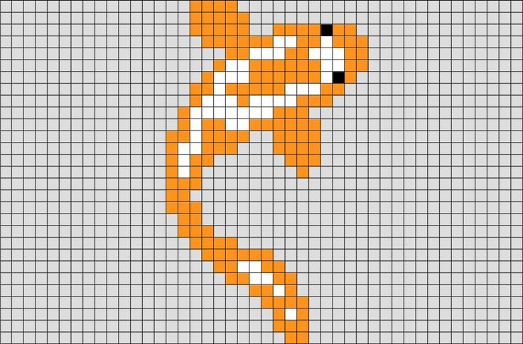 Рисунки в клеточку маленькие