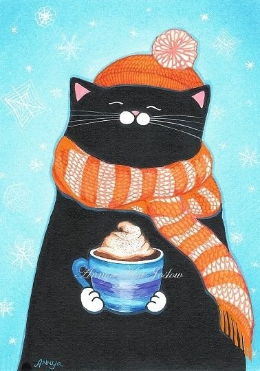 Коты художницы Annya Djachiachvili