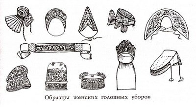 Головные уборы древней Руси женские