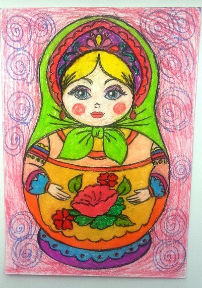Матрешка красивая