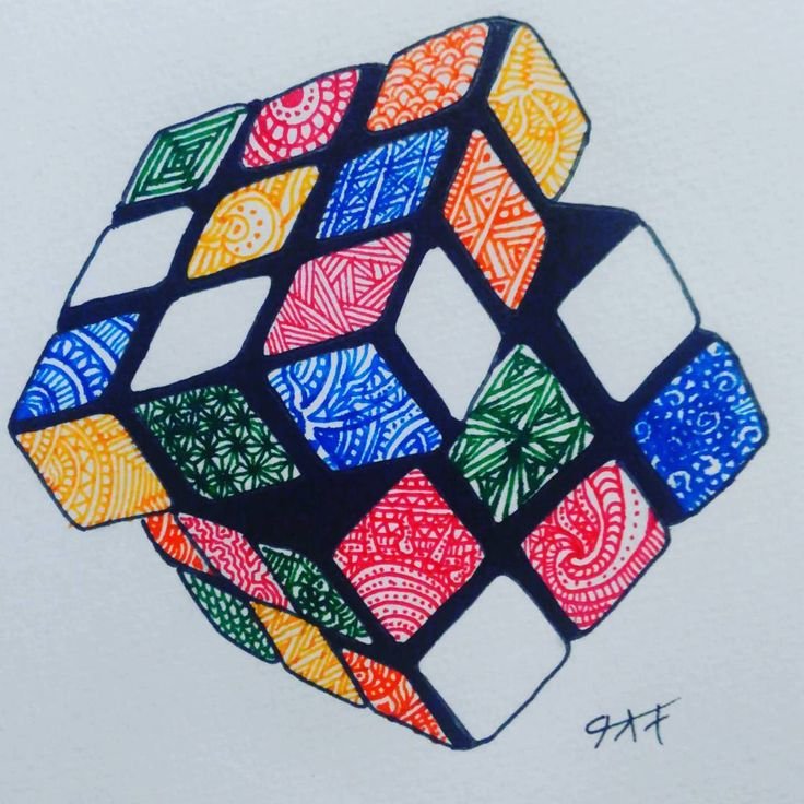 Кубик Рубика рисунок