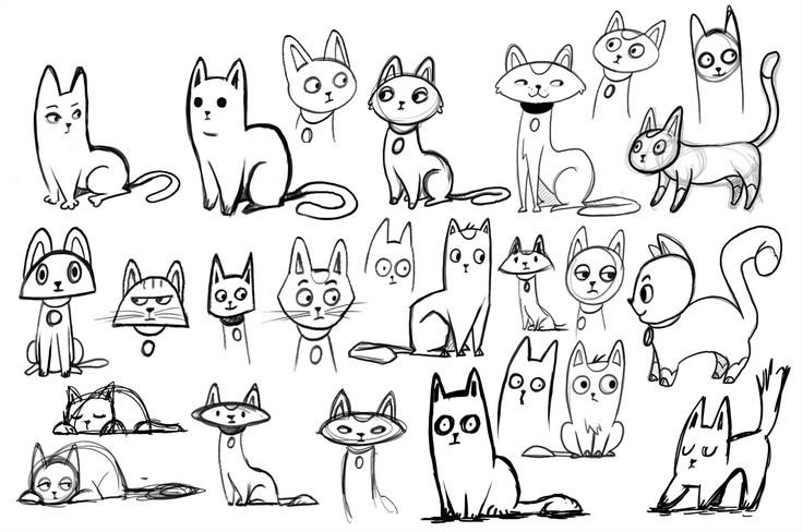 Раскраска. Котики