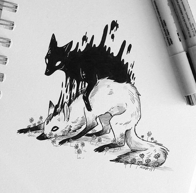 Рисунки маркерами