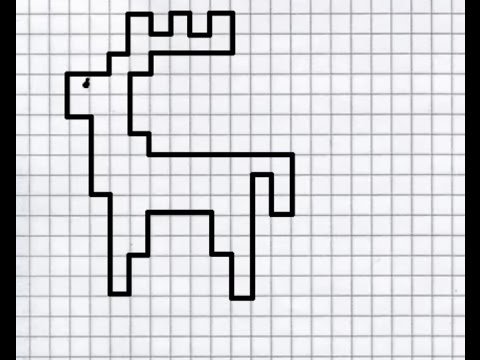 Рисунки по клеточкам для детей
