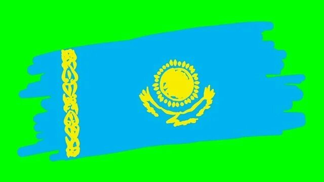 Флаг Казахстана