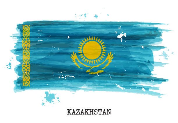 Флаг Казахстана вектор