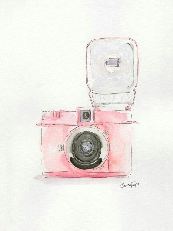 Рисунки фотоаппарата для срисовки