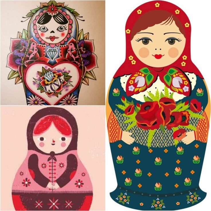 Узоры для матрешки
