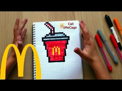 Рисование по клеточкам макдональдс