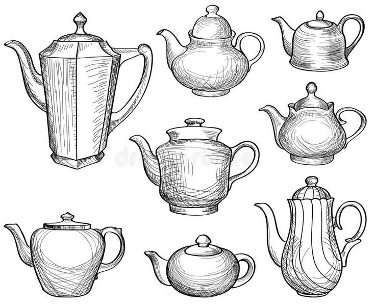 Чайник рисунок