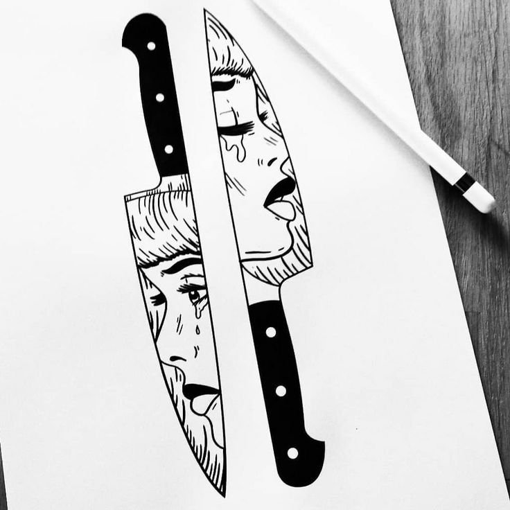 Черно белые рисунки для срисовки