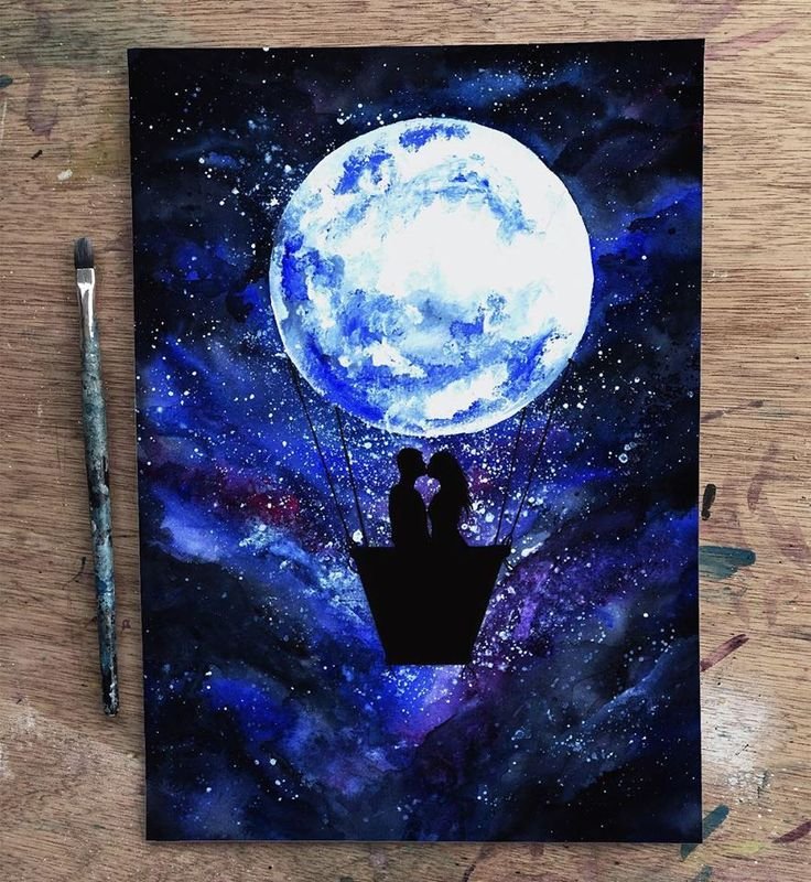 Рисунки гуашью легкие и красивые