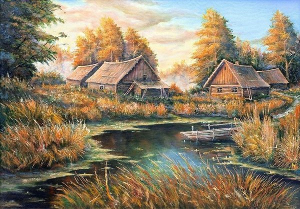 Пейзаж деревни
