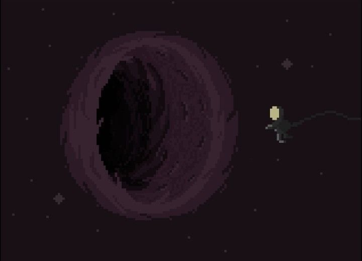 Black hole Pixel Art