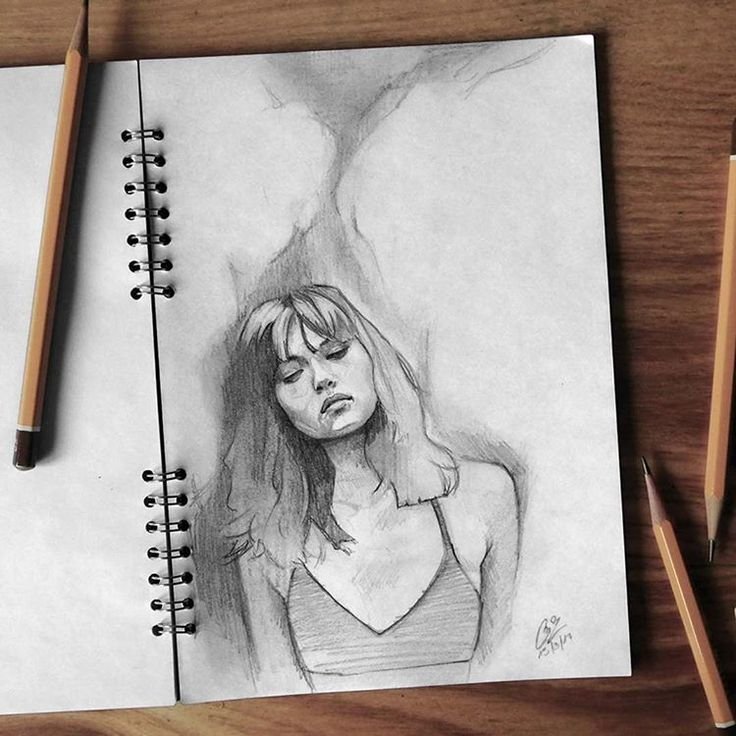 Рисунки в скетчбуке